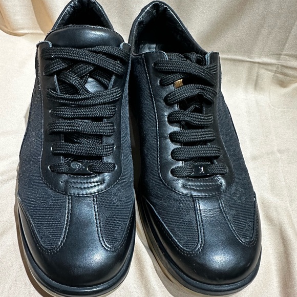 Louis Vuitton Canvas & Leather Monogram Sneakers Size 38 - Picture 8 of 10